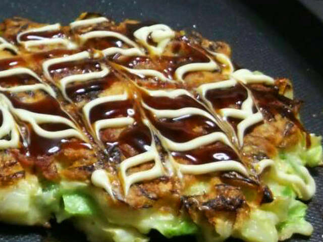 長芋でふんわり!関西風お好み焼き